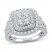 Diamond Engagement Ring 2 ct tw Round-cut 10K White Gold