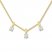 Three-Stone Diamond Necklace 1/3 ct tw 10K Yellow Gold