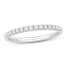 Diamond Wedding Band 1/4 ct tw Round-cut 14K White Gold