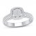 Diamond Engagement Ring 1/3 ct tw Round-cut 10K White Gold