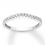 Diamond Wedding Band 1/4 ct tw Round-cut 14K White Gold