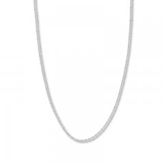 18" Double Rope Chain 14K White Gold Appx. 1.8mm