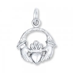 Claddagh Charm Sterling Silver