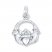 Claddagh Charm Sterling Silver