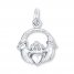 Claddagh Charm Sterling Silver