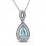 Le Vian Couture Tourmaline Necklace 1/3 ct tw Diamonds 18K Vanilla Gold 18"