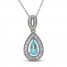 Le Vian Couture Tourmaline Necklace 1/3 ct tw Diamonds 18K Vanilla Gold 18"