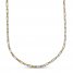 Stampato Link Necklace 10K Yellow Gold 17"