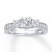 3-Stone Diamond Ring 1 ct tw Princess-cut 14K White Gold