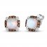 Le Vian Opal Earrings 1/8 ct tw Diamonds 14K Vanilla Gold