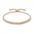 Previously Owned Diamond Bolo Bracelet 1/4 cttw 10K Yellow Gold