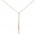 Bar Lariat Necklace 14K Yellow Gold