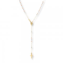 Rosary 10K Yellow Gold 22" Length