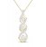 Diamond Twist Necklace 1/5 ct tw Round-Cut 10K Yellow Gold 18"