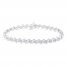 Diamond Bracelet 1 ct tw 10K White Gold 7"