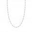 16" Cable Chain Necklace 14K White Gold Appx. .8mm