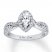 Neil Lane Engagement Ring 7/8 ct tw Diamonds 14K White Gold