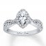 Neil Lane Engagement Ring 7/8 ct tw Diamonds 14K White Gold