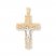 Crucifix Pendant 14K Two-Tone Gold