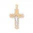 Crucifix Pendant 14K Two-Tone Gold