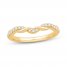 Diamond Contour Ring 1/5 ct tw Round-cut 14K Yellow Gold