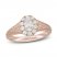 Neil Lane Diamond Engagement Ring 3/4 ct tw Oval/Round 14K Rose Gold