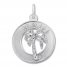 Maui Palm Tree Charm Sterling Silver