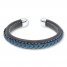 Men's Bracelet Stainless Steel/Leather 7.5" Length