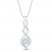 Diamond Necklace 1/10 ct tw Sterling Silver 18"