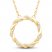 Circle of Gratitude Diamond Necklace 1/8 ct tw Round-cut 10K Yellow Gold 19"