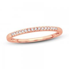 Diamond Wedding Band 1/15 ct tw Round-cut 14K Rose Gold