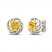 Citrine & White Lab-Created Sapphire Knot Earrings 10K Yellow Gold/Sterling Silver