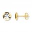 Stud Earrings 10K Yellow Gold