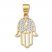 Hamsa Charm 10K Yellow Gold