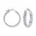 Hoop Earrings 14K White Gold 20mm