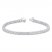 Diamond Fashion Bracelet 3 ct tw Round-cut 10K White Gold 7"