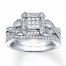 Diamond Bridal Set 1/2 carat tw 10K White Gold