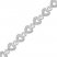 Diamond Heart Bracelet 1/8 ct tw Round-cut Sterling Silver