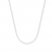 Cable Chain Necklace 14K White Gold 20" Length