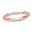 Diamond Wedding Band 1/10 ct tw 14K Rose Gold