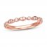 Diamond Wedding Band 1/10 ct tw 14K Rose Gold