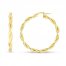 Twist Hoop Earrings 14K Yellow Gold