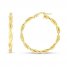 Twist Hoop Earrings 14K Yellow Gold