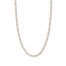 20" Figaro Chain Necklace 14K Two-Tone Gold Appx. 3.2mm