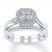 Diamond Bridal Set 1/3 ct tw Round-cut 10K White Gold