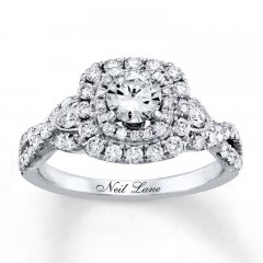 Neil Lane Engagement Ring 1-3/8 ct tw Diamonds 14K White Gold