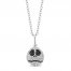 Disney Treasures Nightmare Before Christmas Diamond Necklace 1/6 ct tw Sterling Silver 17"