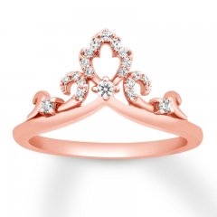 Diamond Enhancer Ring 1/6 ct tw Round-cut 14K Rose Gold