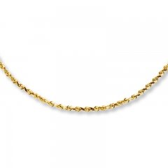 Rope Necklace 10K Yellow Gold 18" Length