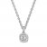 Diamond Necklace 1/4 ct tw Round-cut 10K White Gold